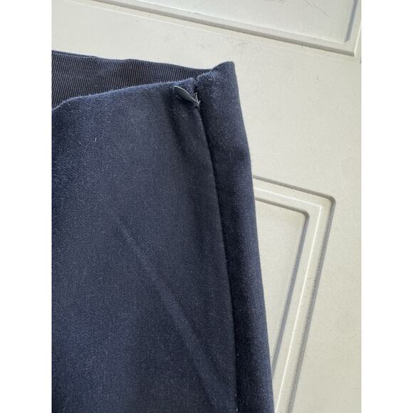 Vince Womens Tapered Pull On Pants Size Medium Navy Blue Stretch Side Zip - Picture 6 of 7